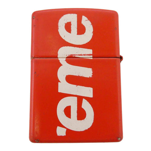 Supreme シュプリーム 21SS × ZIPPO Logo ロゴ ジッポ ライター レッド系【中古】