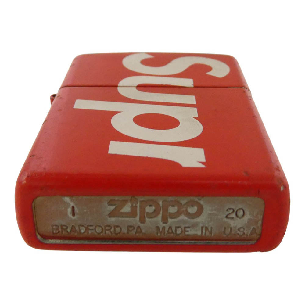 Supreme シュプリーム 21SS × ZIPPO Logo ロゴ ジッポ ライター レッド系【中古】
