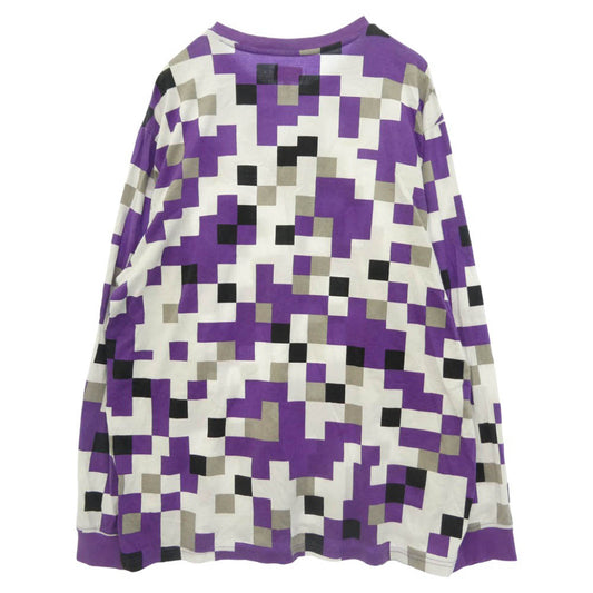 Supreme シュプリーム 20AW Small Box Logo L/S Tee Purple Digital Camo スモール ボックスロゴ ロングスリーブ Tシャツ パープル デジタル カモ 長袖カットソー パープル系 XL【中古】