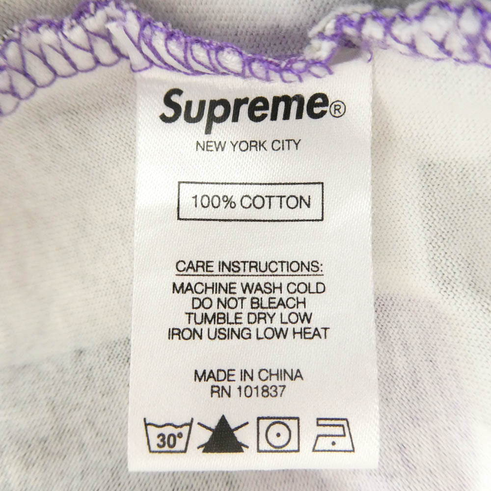 Supreme シュプリーム 20AW Small Box Logo L/S Tee Purple Digital Camo スモール ボックスロゴ ロングスリーブ Tシャツ パープル デジタル カモ 長袖カットソー パープル系 XL【中古】