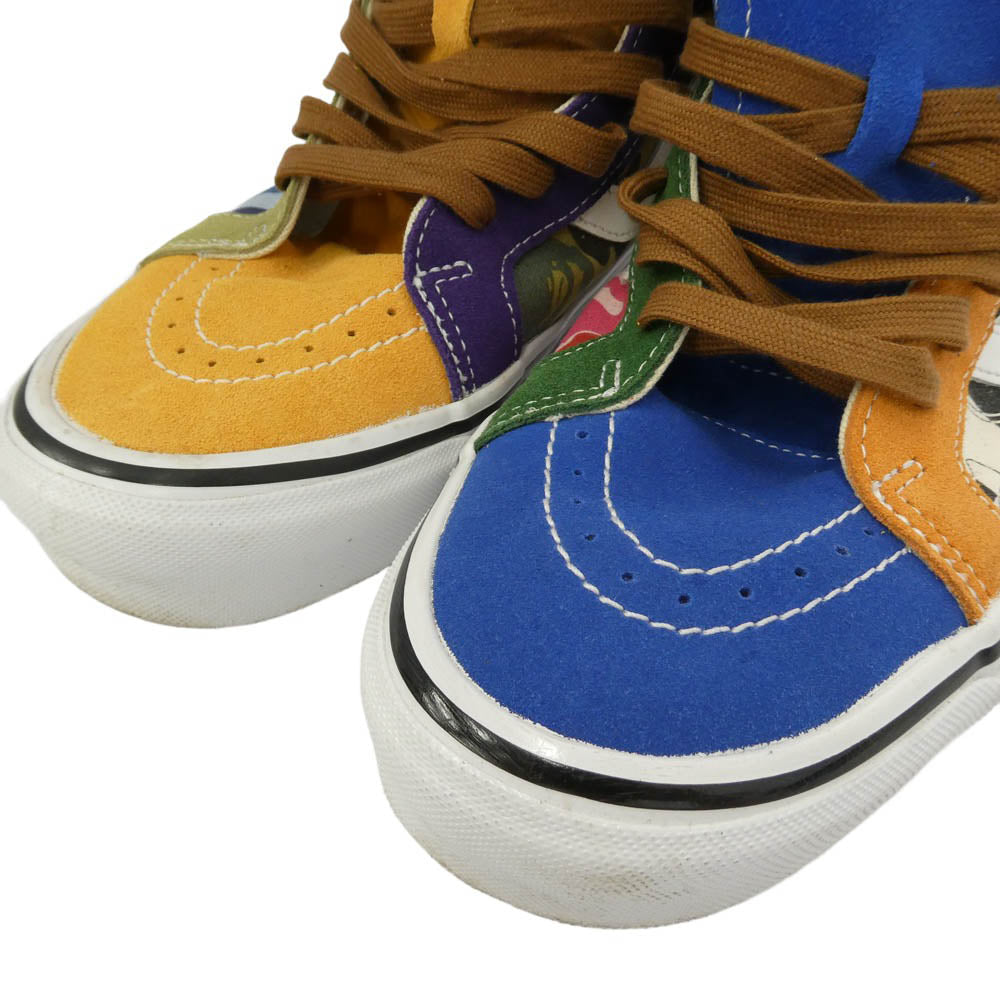 VANS バンズ 500714 × A BATHING APE ABC CAMO SK8-HI ア ベイシング エイプ スケートハイ DX マルチカモ ハイカットスニーカー マルチカラー系 28.5cm【中古】