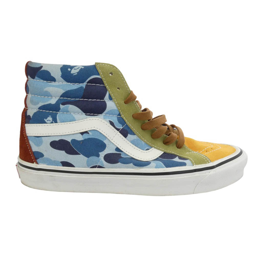 VANS バンズ 500714 × A BATHING APE ABC CAMO SK8-HI ア ベイシング エイプ スケートハイ DX マルチカモ ハイカットスニーカー マルチカラー系 28.5cm【中古】