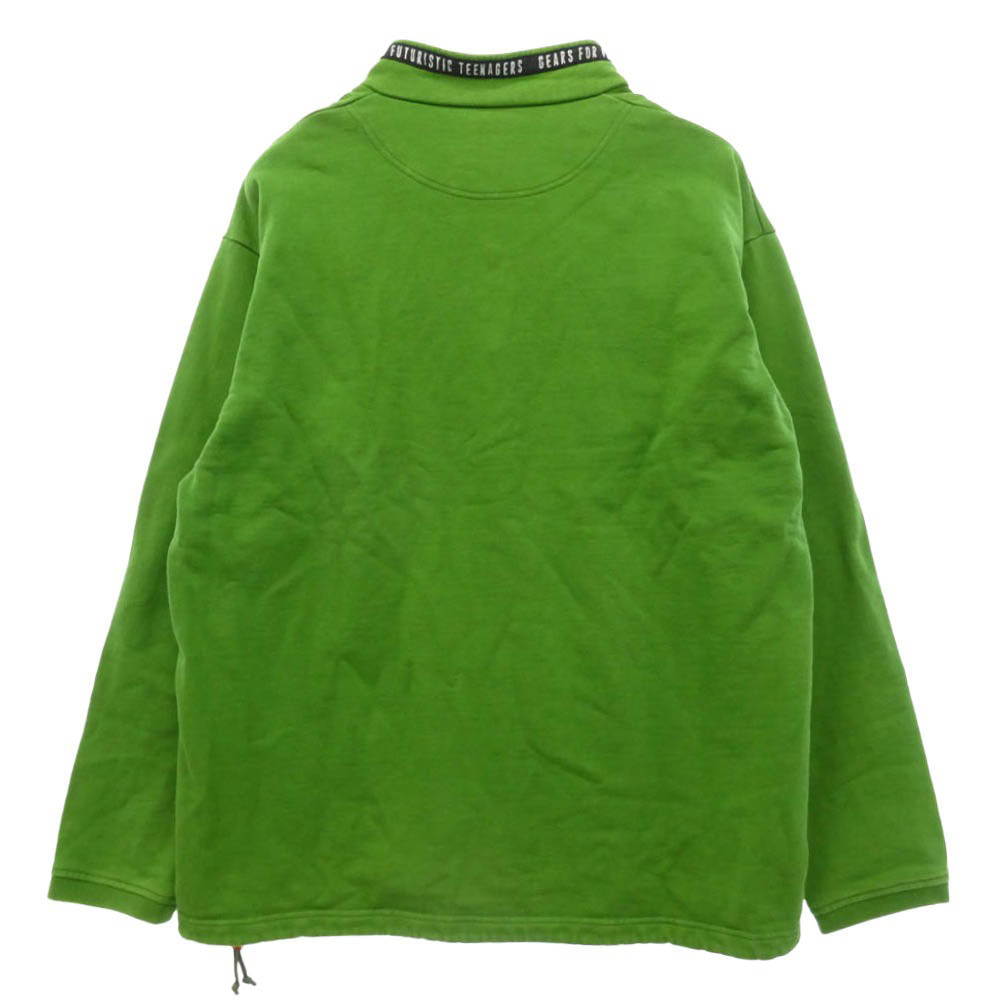 HUMAN MADE ヒューマンメイド 21AW Stand Collar Sweatshirt スタンドカラー スウェットシャツ グリーン系 XL【中古】