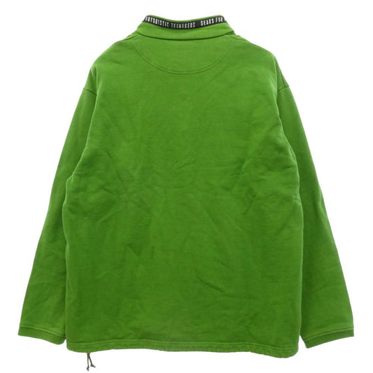HUMAN MADE ヒューマンメイド 21AW Stand Collar Sweatshirt スタンドカラー スウェットシャツ グリーン系 XL【中古】