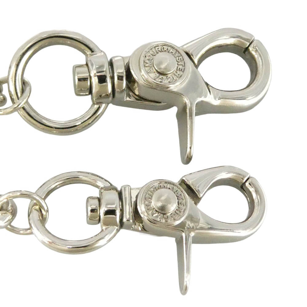 HYSTERIC GLAMOUR ヒステリックグラマー 01223QG14906 Wallet Chain ギターピック チャーム ウォレットチェーン シルバー系【極上美品】【中古】