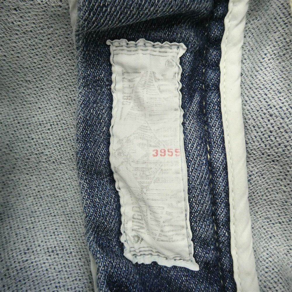 HUMAN MADE ヒューマンメイド Relax Denim pants ワッペン リラックス デニム イージーパンツ ブルー系 L【中古】