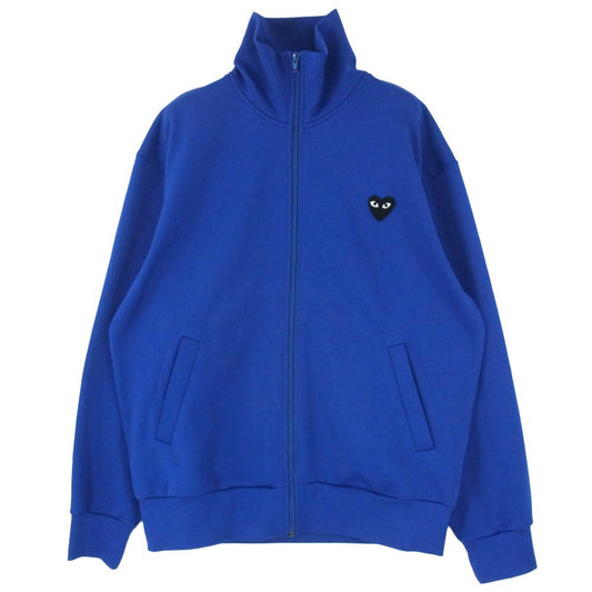 PLAY COMME des GARCONS プレイコムデギャルソン AD2022 AZ-T256 HEART LOGO TRACK JACKET ハートロゴトラックジャケット ブルー系 XL【中古】