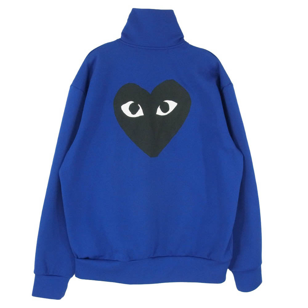 PLAY COMME des GARCONS プレイコムデギャルソン AD2022 AZ-T256 HEART LOGO TRACK JACKET ハートロゴトラックジャケット ブルー系 XL【中古】
