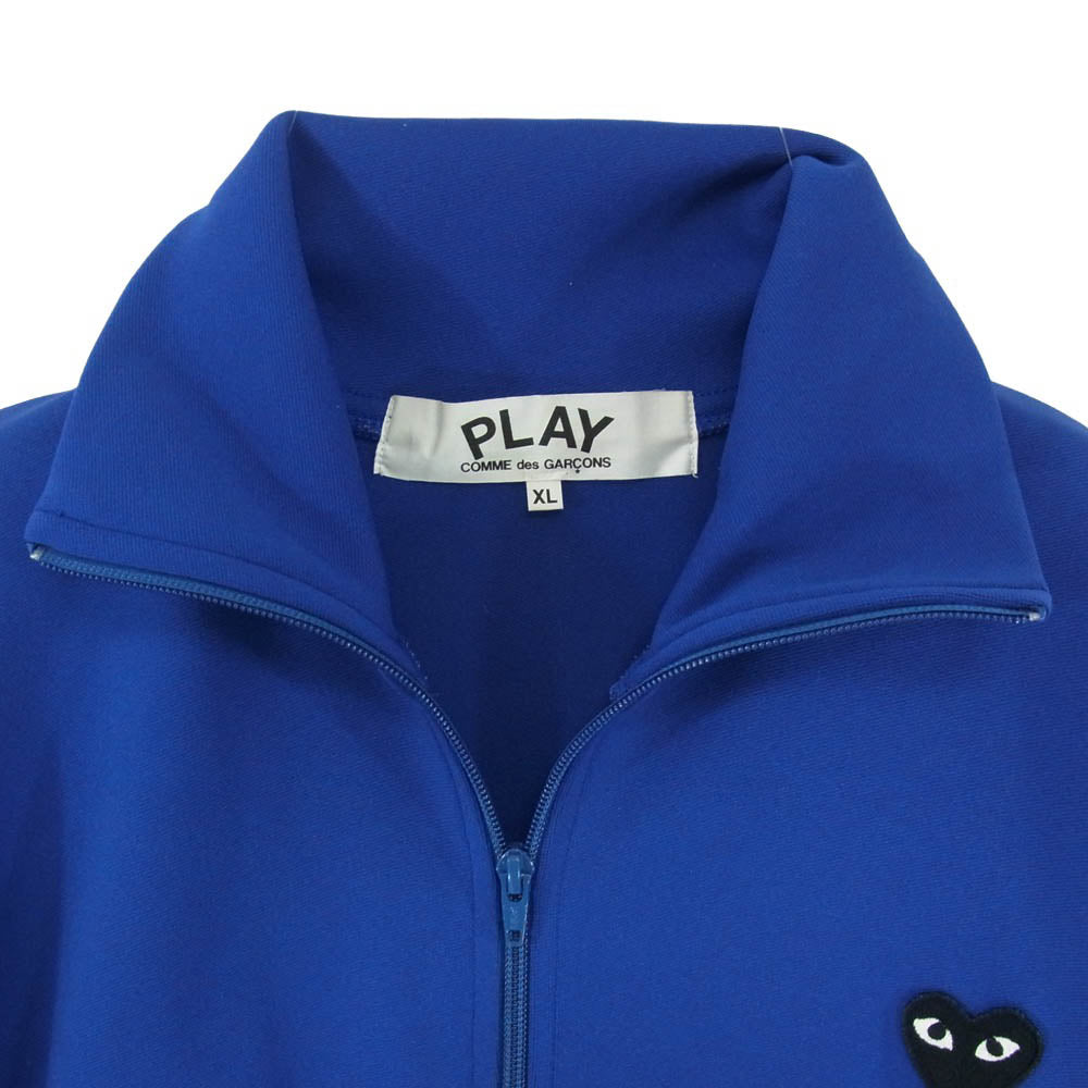 PLAY COMME des GARCONS プレイコムデギャルソン AD2022 AZ-T256 HEART LOGO TRACK JACKET ハートロゴトラックジャケット ブルー系 XL【中古】