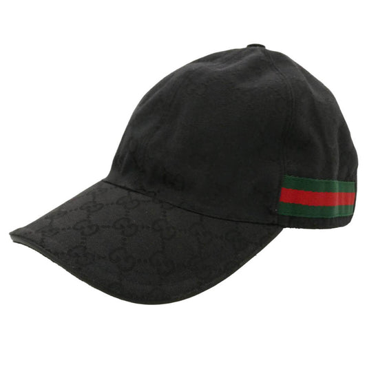 GUCCI グッチ 200035 KQWBG ORIGINAL GG CANVAS BASEBALL HAT オリジナル ジージー キャンバス ベースボール ハット キャップ 帽子 ブラック系 XL【中古】