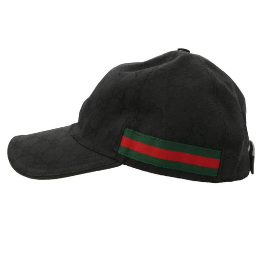 GUCCI グッチ 200035 KQWBG ORIGINAL GG CANVAS BASEBALL HAT オリジナル ジージー キャンバス ベースボール ハット キャップ 帽子 ブラック系 XL【中古】