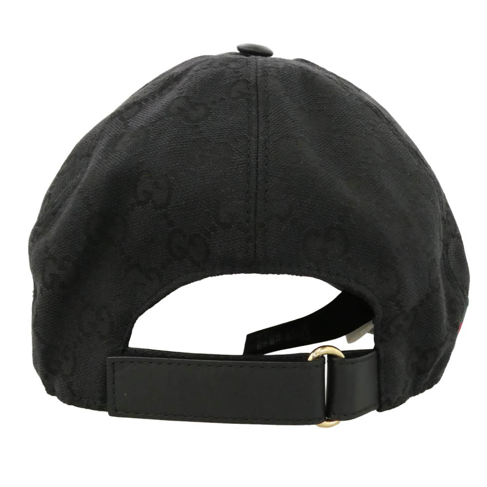 GUCCI グッチ 200035 KQWBG ORIGINAL GG CANVAS BASEBALL HAT オリジナル ジージー キャンバス ベースボール ハット キャップ 帽子 ブラック系 XL【中古】