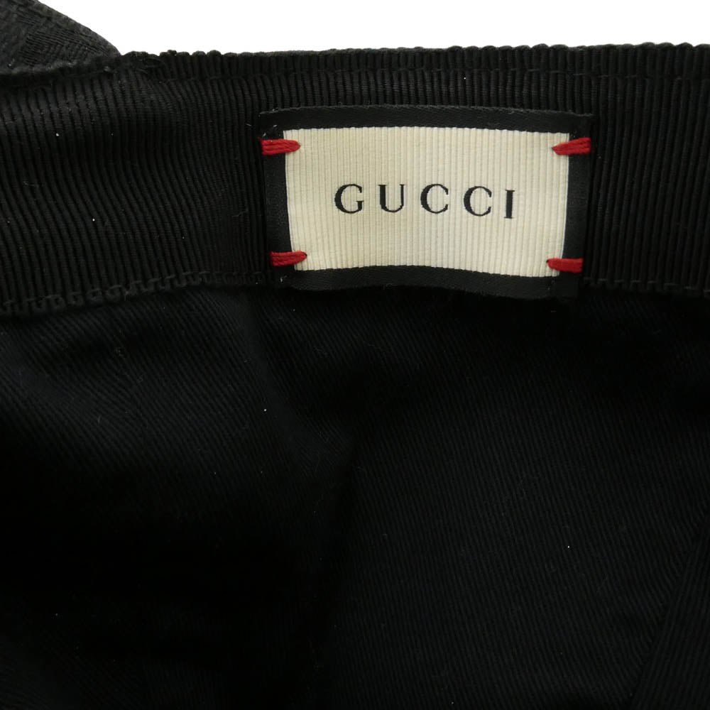 GUCCI グッチ 200035 KQWBG ORIGINAL GG CANVAS BASEBALL HAT オリジナル ジージー キャンバス ベースボール ハット キャップ 帽子 ブラック系 XL【中古】
