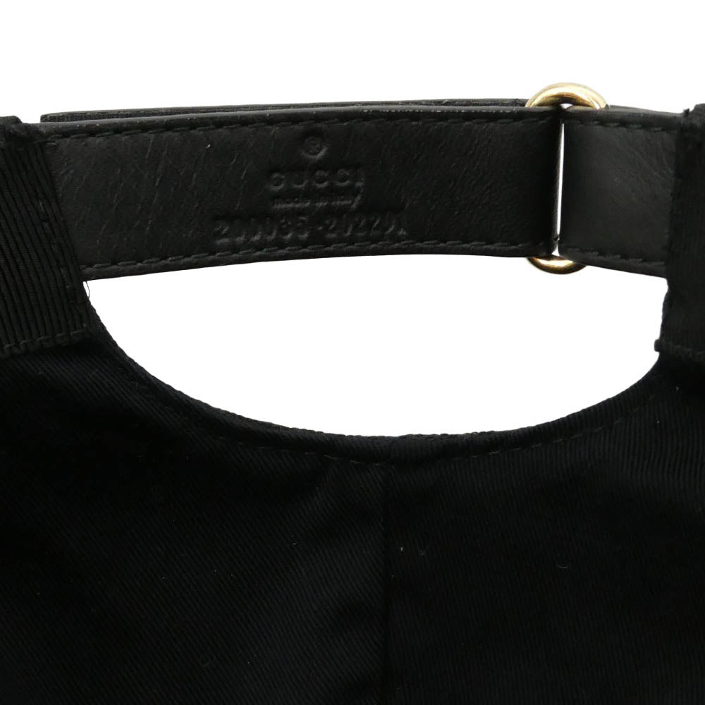 GUCCI グッチ 200035 KQWBG ORIGINAL GG CANVAS BASEBALL HAT オリジナル ジージー キャンバス ベースボール ハット キャップ 帽子 ブラック系 XL【中古】