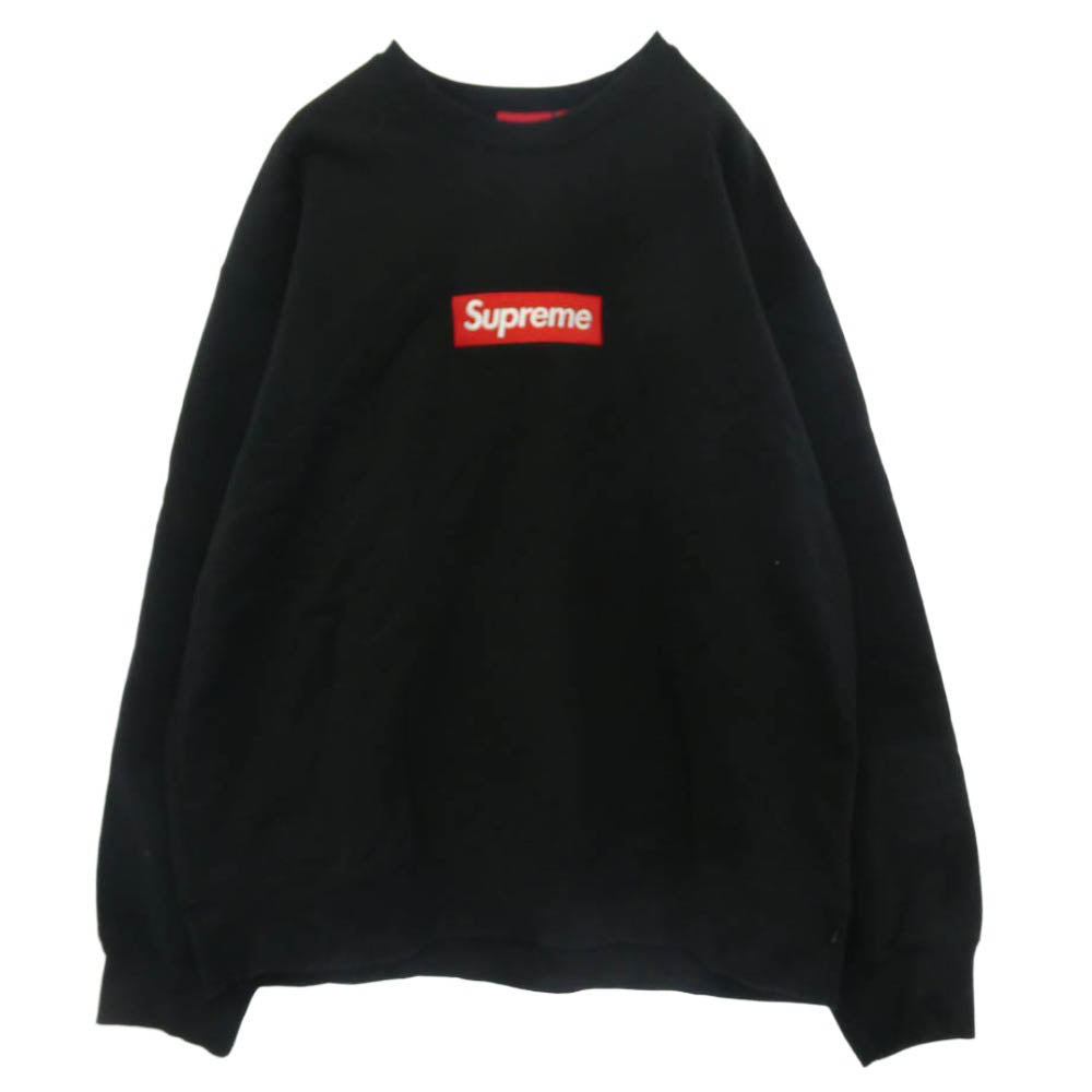 Supreme シュプリーム 22AW Box Logo Crewneck ボックスロゴ クルーネック スウェット トレーナー ブラック系 XXL【中古】