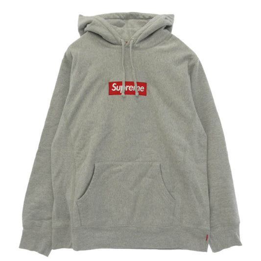 Supreme シュプリーム 16AW ワングラム期 Box Logo Hooded Sweatshirt ボックス ロゴ スウェット シャツ パーカー グレー系 L【中古】