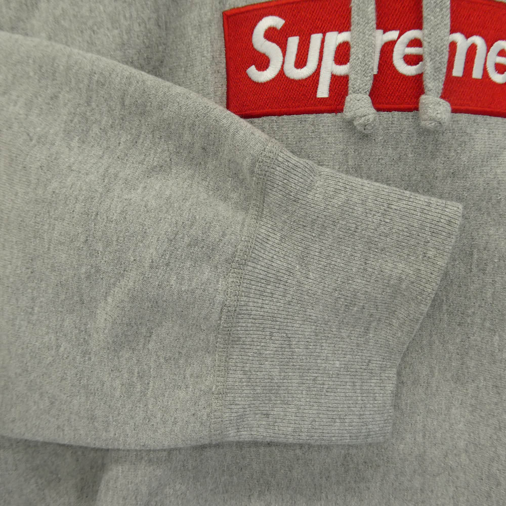 Supreme シュプリーム 16AW ワングラム期 Box Logo Hooded Sweatshirt ボックス ロゴ スウェット シャツ パーカー グレー系 L【中古】