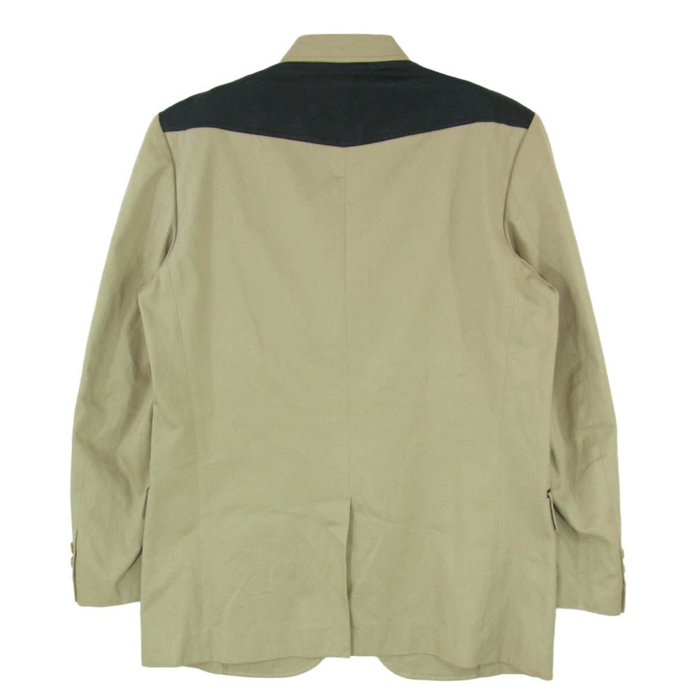 COMME des GARCONS HOMME コムデギャルソンオム HJ02006 80s デカオム ショルダー切替 テーラード ジャケット ブラウン系 S【中古】