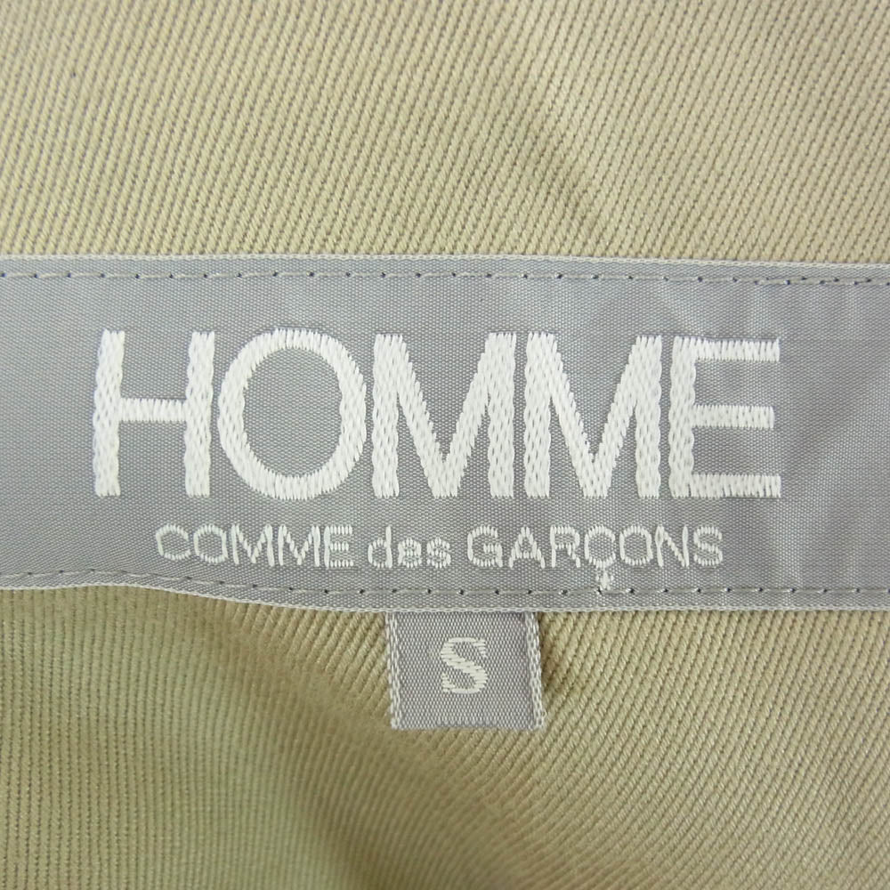 COMME des GARCONS HOMME コムデギャルソンオム HJ02006 80s デカオム ショルダー切替 テーラード ジャケット ブラウン系 S【中古】