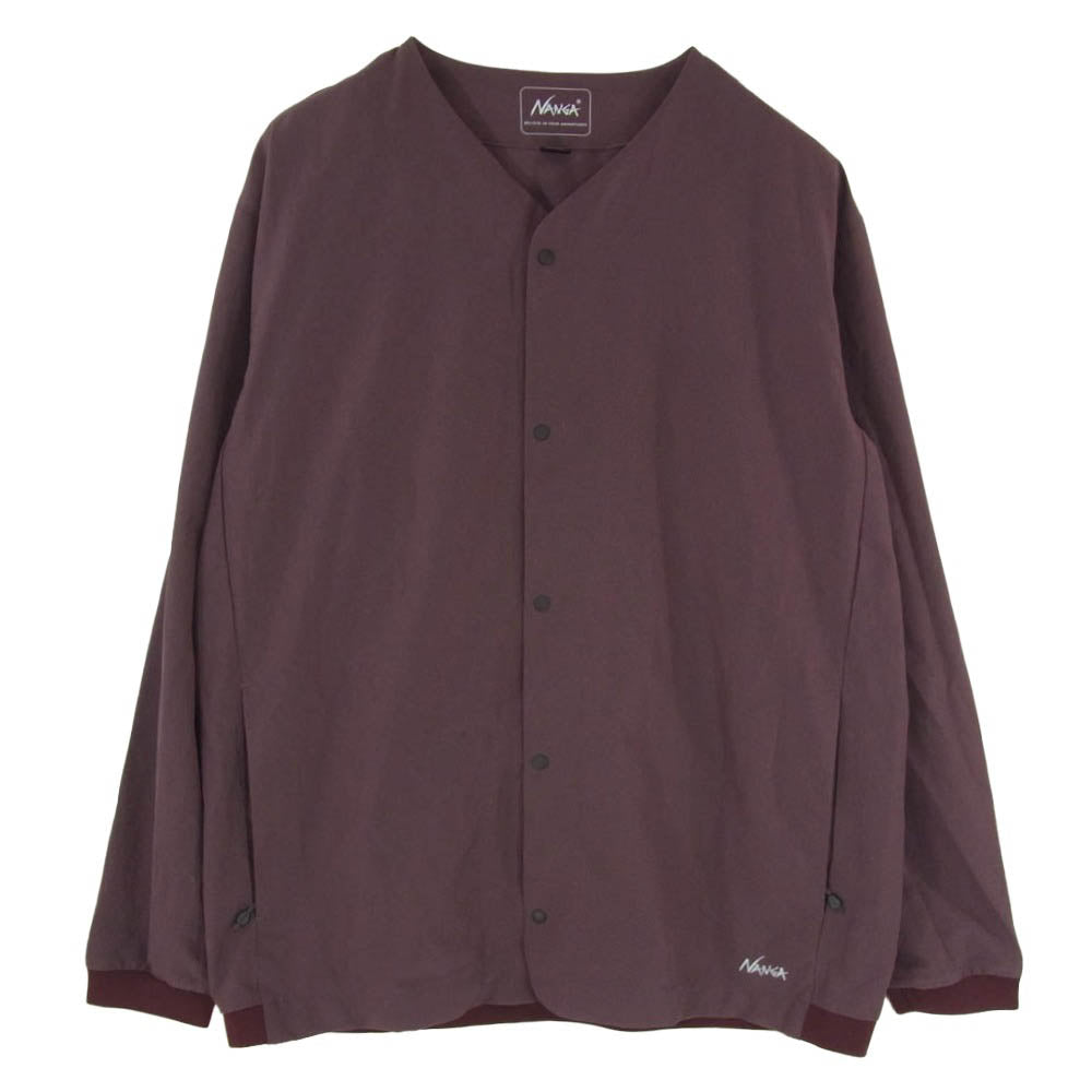 NANGA ナンガ N2500-1T302A DotAir COMFY CD ドットエア コンフィ カーディガン エンジ系 L【中古】