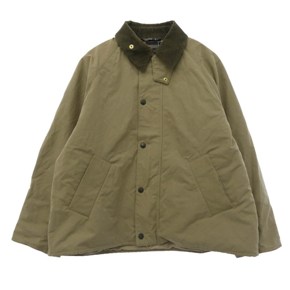 Barbour バブアー 242MCAS150 TRANSPORT トランスポート コーデュロイ切替 ショート ジャケット カーキ系【中古】