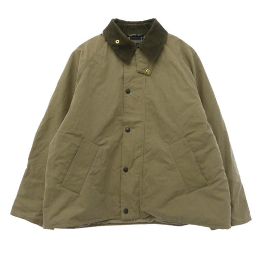 Barbour バブアー 242MCAS150 TRANSPORT トランスポート コーデュロイ切替 ショート ジャケット カーキ系【中古】
