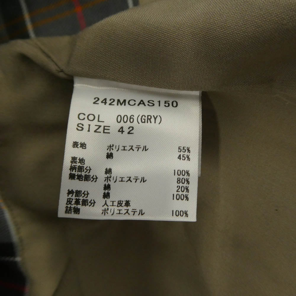 Barbour バブアー 242MCAS150 TRANSPORT トランスポート コーデュロイ切替 ショート ジャケット カーキ系【中古】