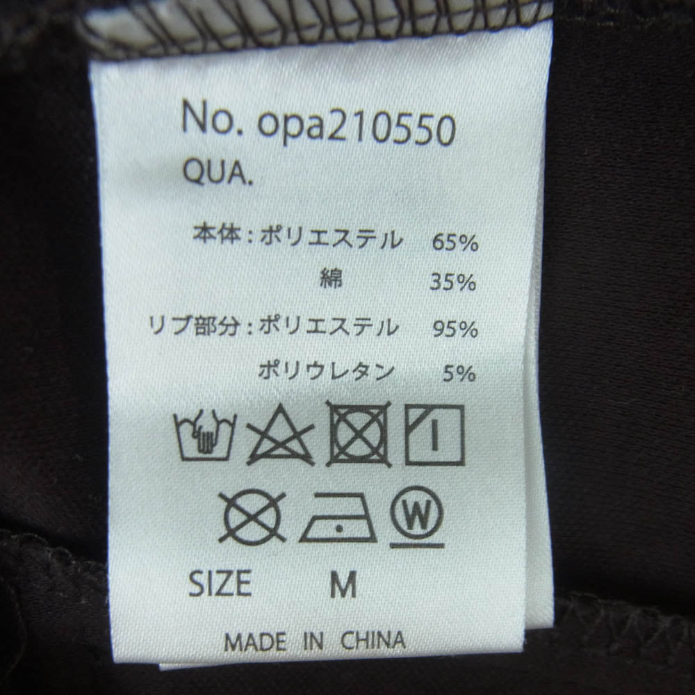 オープニングアクト opa210550 サイドライン ジャガード トラックジャケット ダークブラウン系 M【中古】