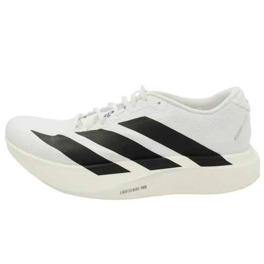 adidas アディダス JR1912 Adizero EVO SL Woven Footwear White Core Black アディゼロ エヴォ SL ウーブン フットウェアホワイト コアブラック ローカットスニーカー ホワイト系 ブラック系 27.5cm【新古品】【未使用】【中古】