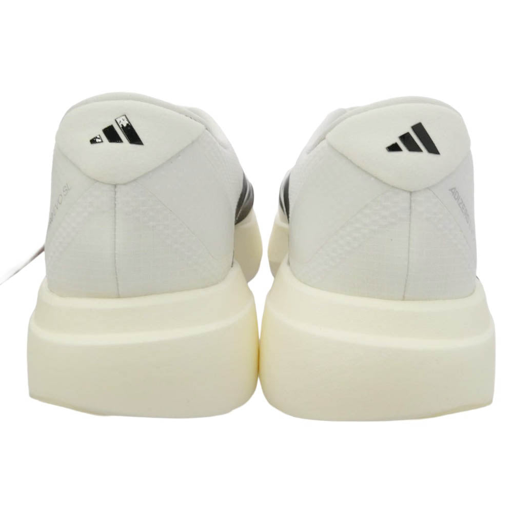 adidas アディダス JR1912 Adizero EVO SL Woven Footwear White Core Black アディゼロ エヴォ SL ウーブン フットウェアホワイト コアブラック ローカットスニーカー ホワイト系 ブラック系 27.5cm【新古品】【未使用】【中古】