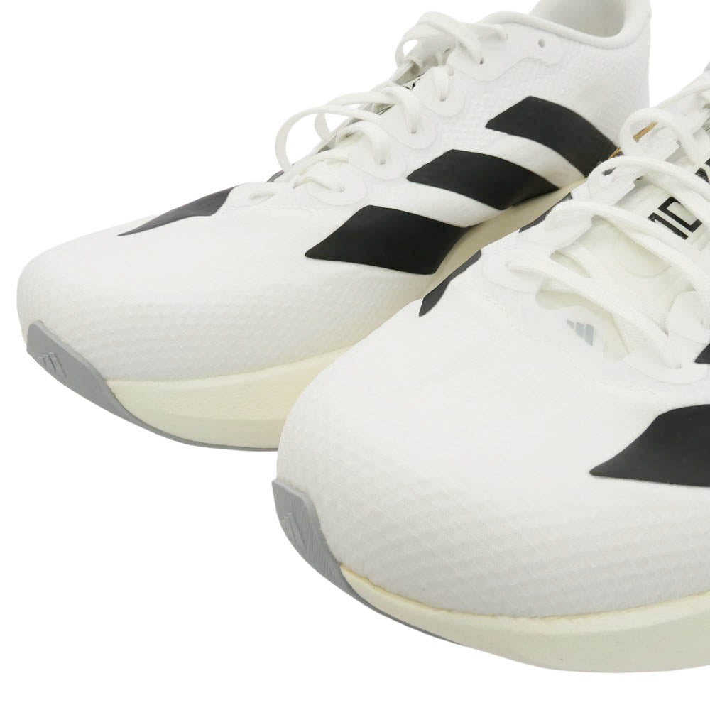 adidas アディダス JR1912 Adizero EVO SL Woven Footwear White Core Black アディゼロ エヴォ SL ウーブン フットウェアホワイト コアブラック ローカットスニーカー ホワイト系 ブラック系 27.5cm【新古品】【未使用】【中古】