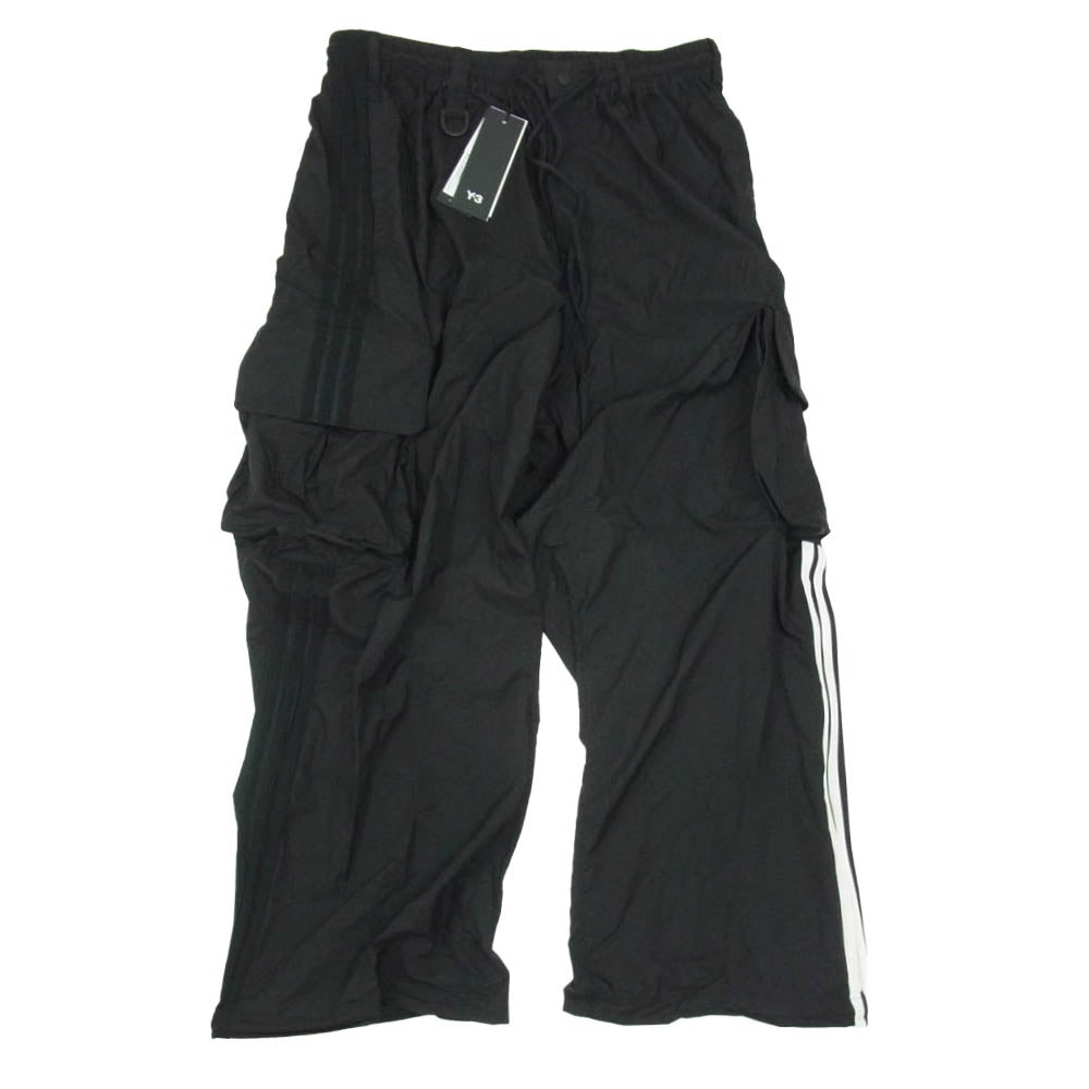 Y-3 Yohji Yamamoto ワイスリー ヨウジヤマモト 26SS KF1087-APPS26 NYLON WIRED 3 STRIPES CARGO PANTS ナイロン ワイヤード 3ストライプス カーゴパンツ ブラック系 M【新古品】【未使用】【中古】