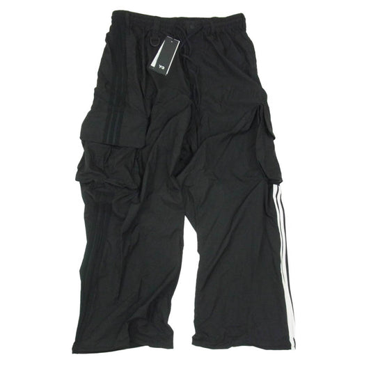 Y-3 Yohji Yamamoto ワイスリー ヨウジヤマモト 26SS KF1087-APPS26 NYLON WIRED 3 STRIPES CARGO PANTS ナイロン ワイヤード 3ストライプス カーゴパンツ ブラック系 M【新古品】【未使用】【中古】