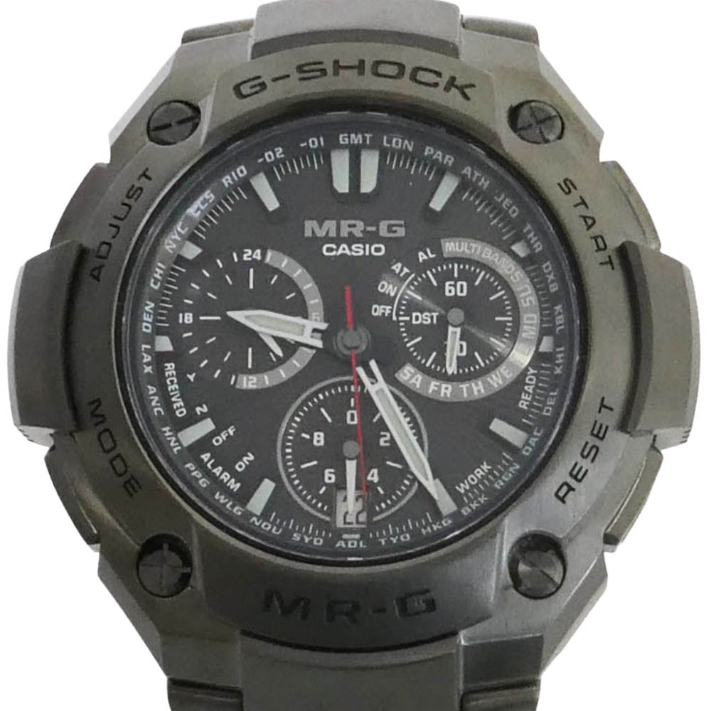 G-SHOCK ジーショック MRG-8000B-1AJF MR-G チタン フルメタル 電波ソーラー クロノグラフ 腕時計 チャコール系【中古】