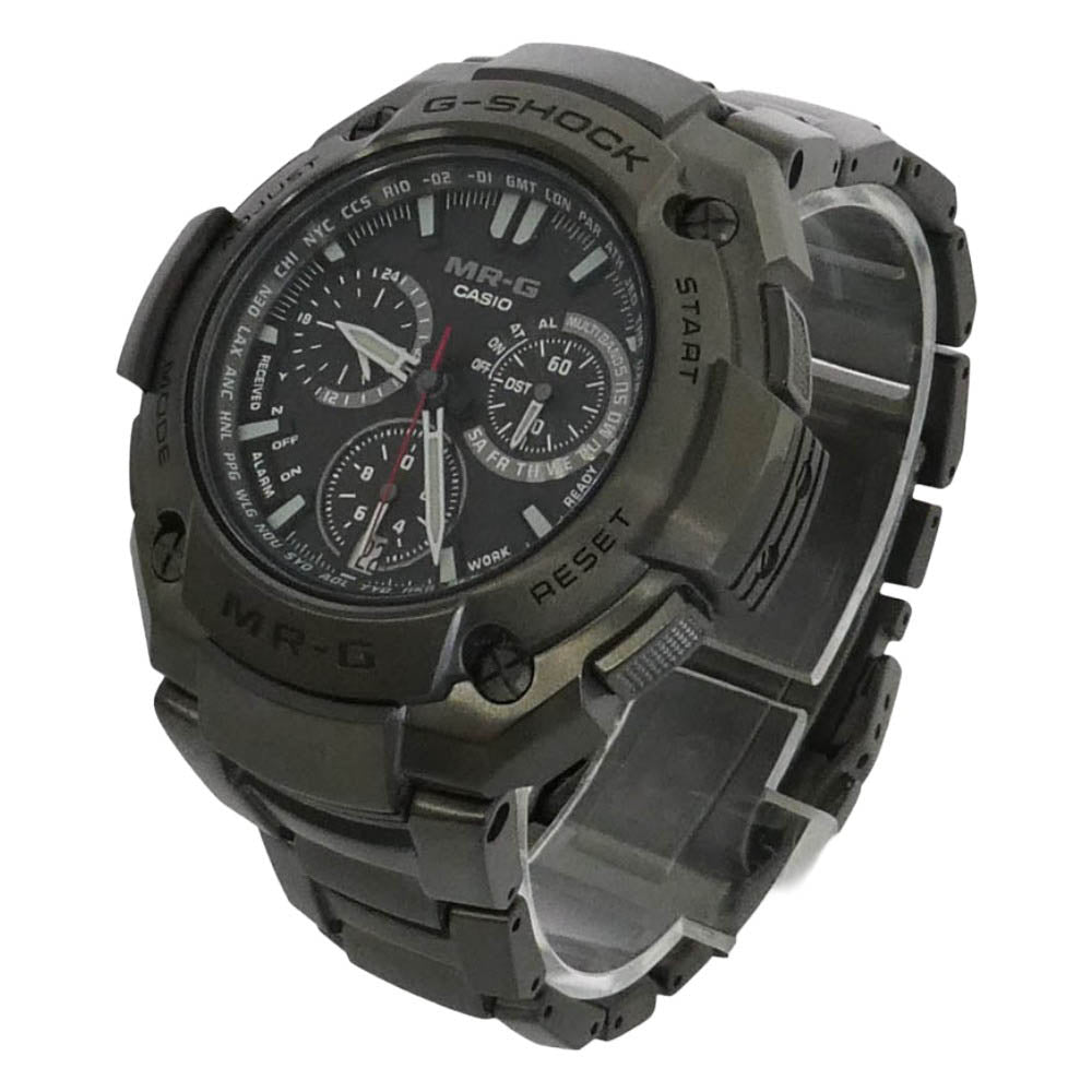 G-SHOCK ジーショック MRG-8000B-1AJF MR-G チタン フルメタル 電波ソーラー クロノグラフ 腕時計 チャコール系【中古】