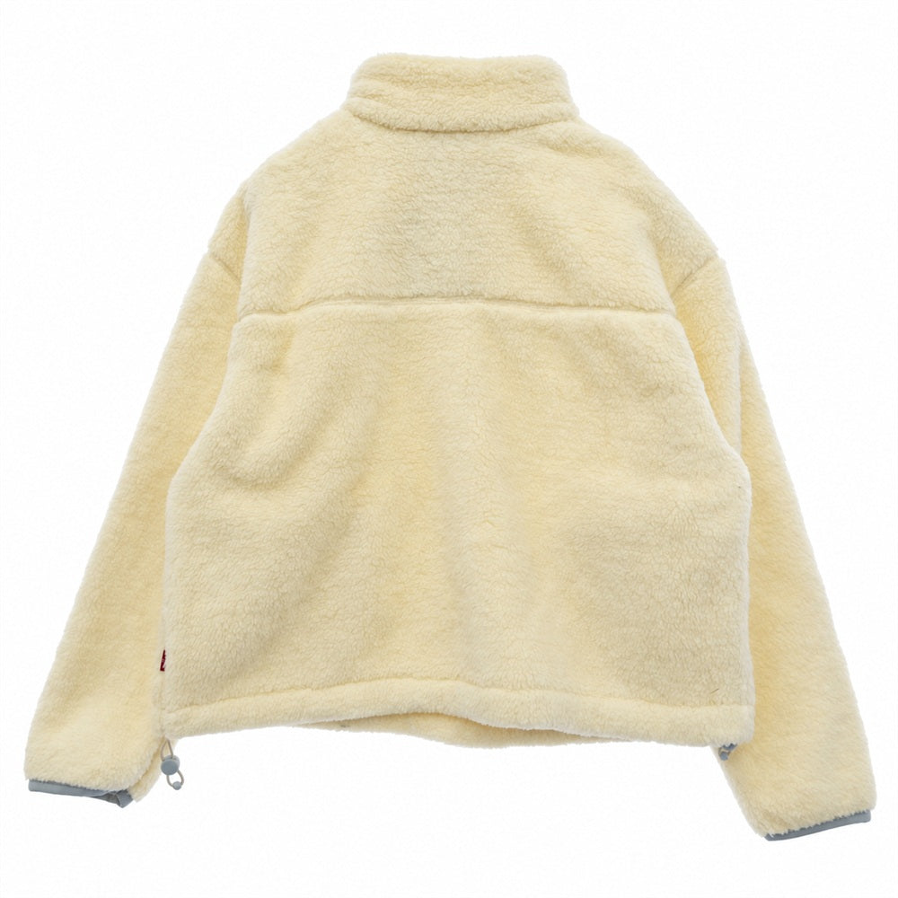 Levi's リーバイス A9339-0002 Canyon 1/4 Zip Sweatshirt レディース プルオーバー フリース ジャケット ホワイト系 XS【新古品】【未使用】【中古】
