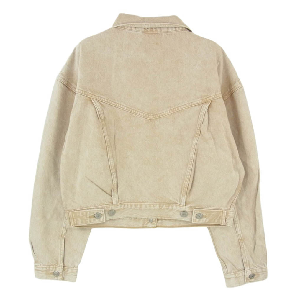 Levi's リーバイス A9155-0005 Shrunken 90s Trucker Jacket レディース 加工 デニム トラッカー ジャケット ブラウン系 M【新古品】【未使用】【中古】