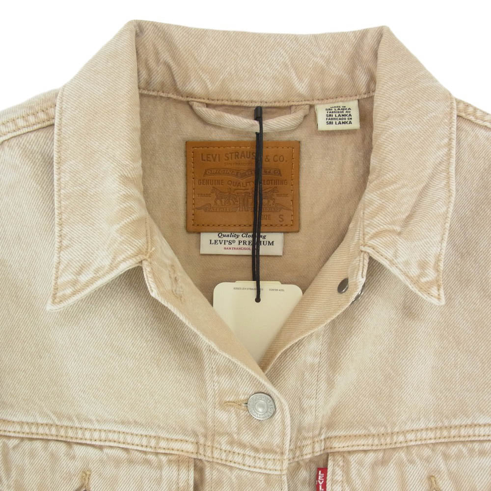 Levi's リーバイス A9155-0005 Shrunken 90s Trucker Jacket レディース 加工 デニム トラッカー ジャケット ブラウン系 M【新古品】【未使用】【中古】