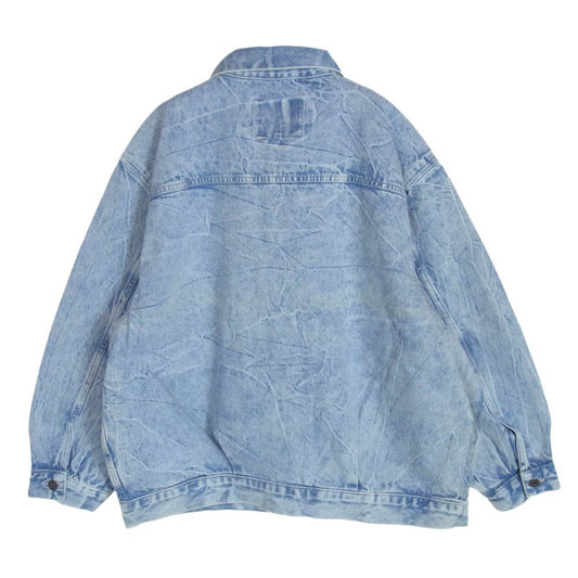 Levi's リーバイス A2112-0008 MADE&CRAFTED タック TYPE II ACID WASH 加工 デニム トラッカー ジャケット ブルー系 M【新古品】【未使用】【中古】