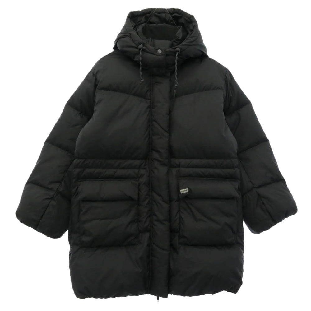 Levi's リーバイス A8528-0001 Midi Bubble Puffer レディース パファー ダウン ジャケット ブラック系 XS【新古品】【未使用】【中古】