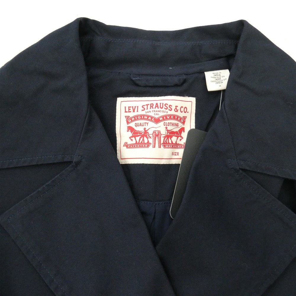 Levi's リーバイス A4445-0000 Women's Long Trench Coat レディース ロング トレンチ コート ネイビー系 M【新古品】【未使用】【中古】