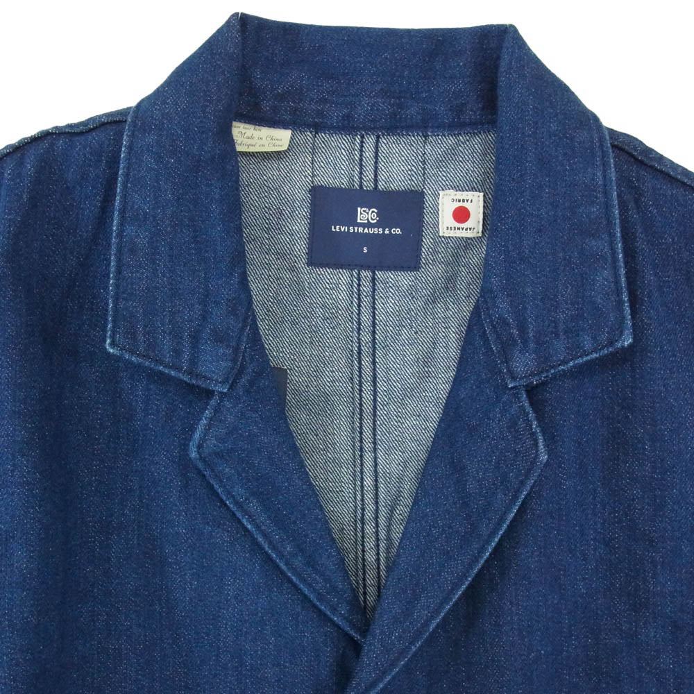 Levi's リーバイス 001LK-0000 BLUE TAB CHORE ブルータブ デニム ブレザー ジャケット インディゴブルー系 M【新古品】【未使用】【中古】