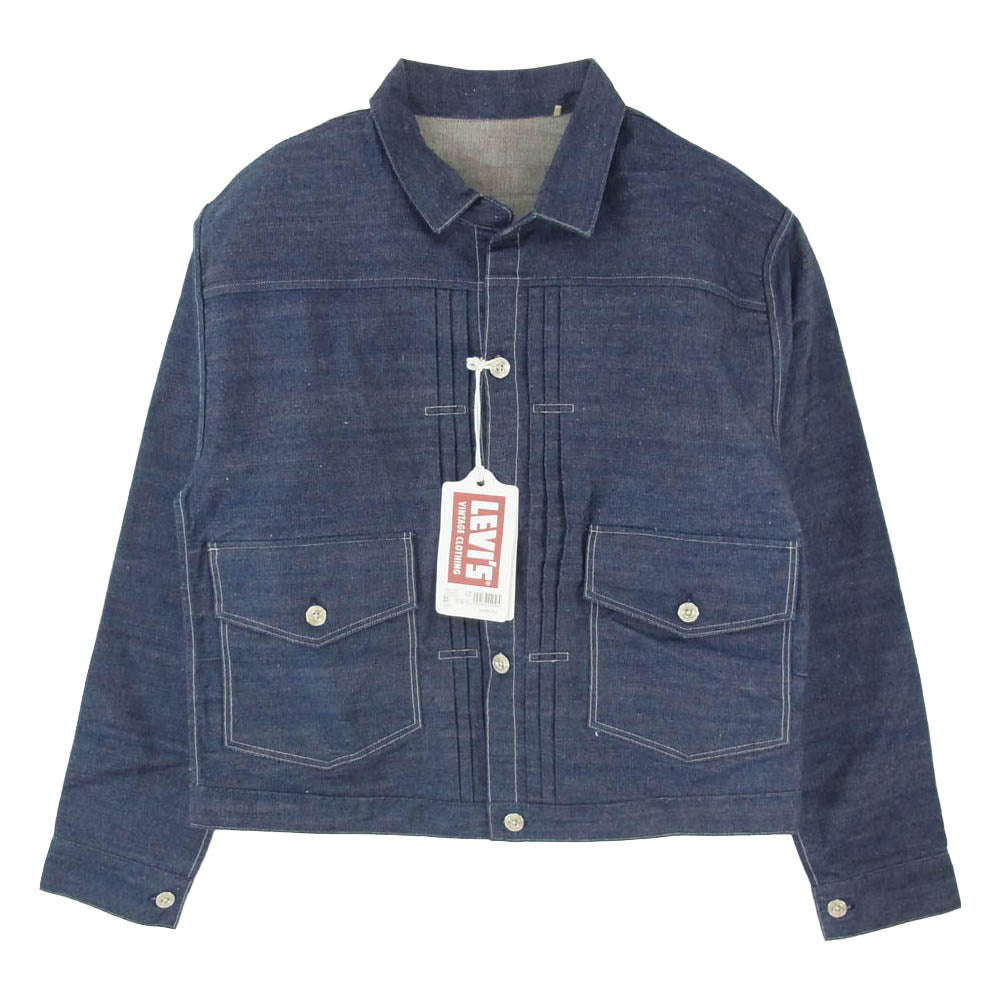 Levi's リーバイス A4395-0000 LVC 1879モデル ブリーツ ブラウス デニム ジャケット インディゴブルー系 L【極上美品】【中古】