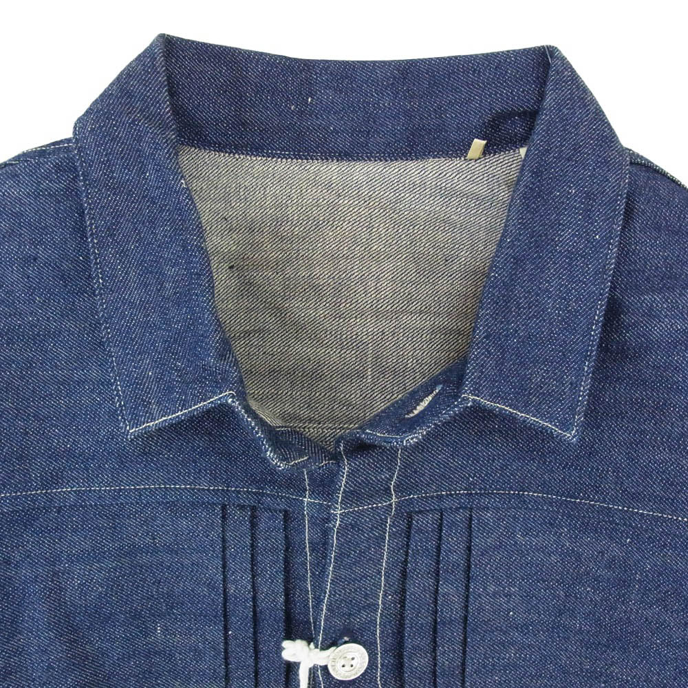 Levi's リーバイス A4395-0000 LVC 1879モデル ブリーツ ブラウス デニム ジャケット インディゴブルー系 L【極上美品】【中古】