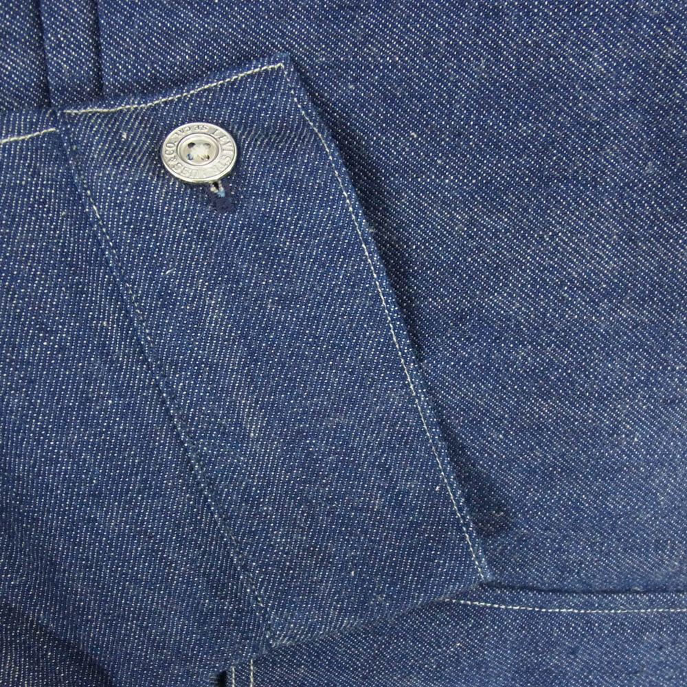 Levi's リーバイス A4395-0000 LVC 1879モデル ブリーツ ブラウス デニム ジャケット インディゴブルー系 L【極上美品】【中古】