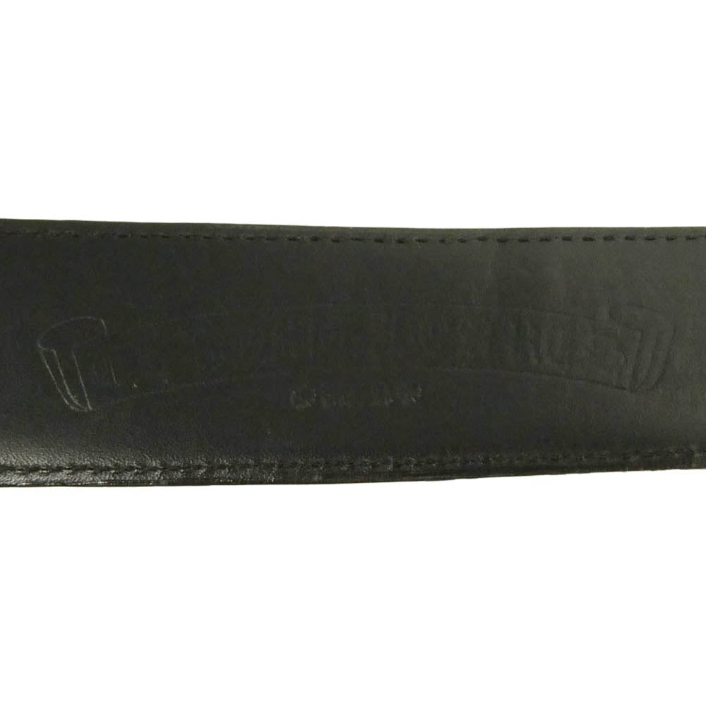 CHROME HEARTS クロムハーツ（原本無） 1.5 STRAP ホースシューリベッツ レザーベルト ストラップ 32 ブラック系【中古】
