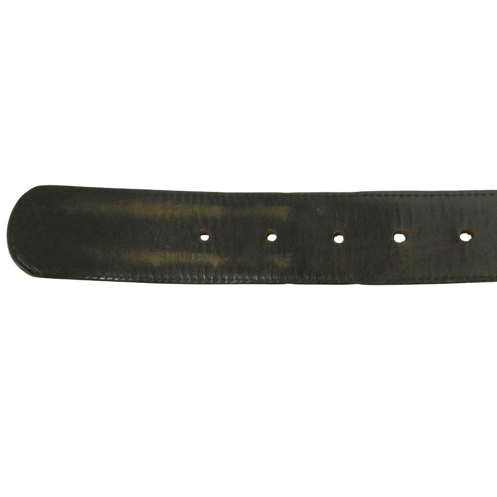 CHROME HEARTS クロムハーツ（原本無） 1.5 STRAP ホースシューリベッツ レザーベルト ストラップ 32 ブラック系【中古】