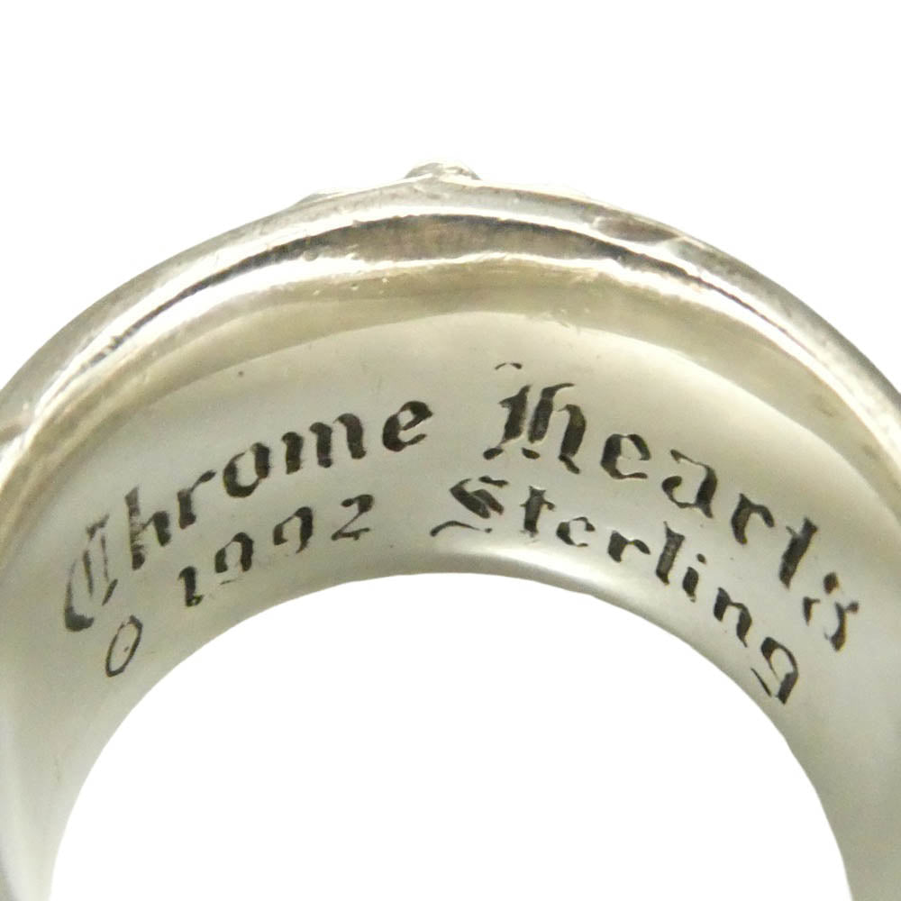 CHROME HEARTS クロムハーツ（原本有） インボイス付属 FLRL CRS フローラルクロス リング シルバー系 16号【中古】