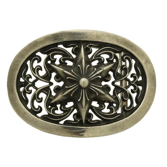 CHROME HEARTS クロムハーツ（原本有） インボイス付属BUCKL OVAL STAR 1.5 クラシック オーバル スター バックル シルバー系【中古】
