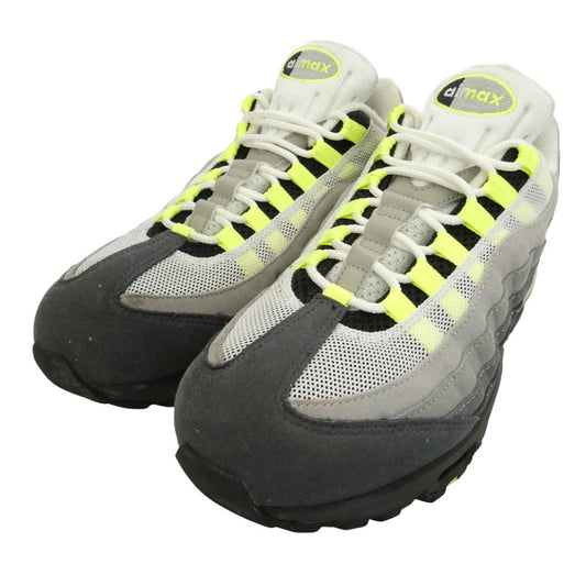 NIKE ナイキ HM4740-001 AIR MAX 95 OG BIG BUBBLE 【フェイクバスターズ鑑定済】エアマックス95 OG ネオン ビッグバブル ローカット スニーカー グレー系 27cm【中古】